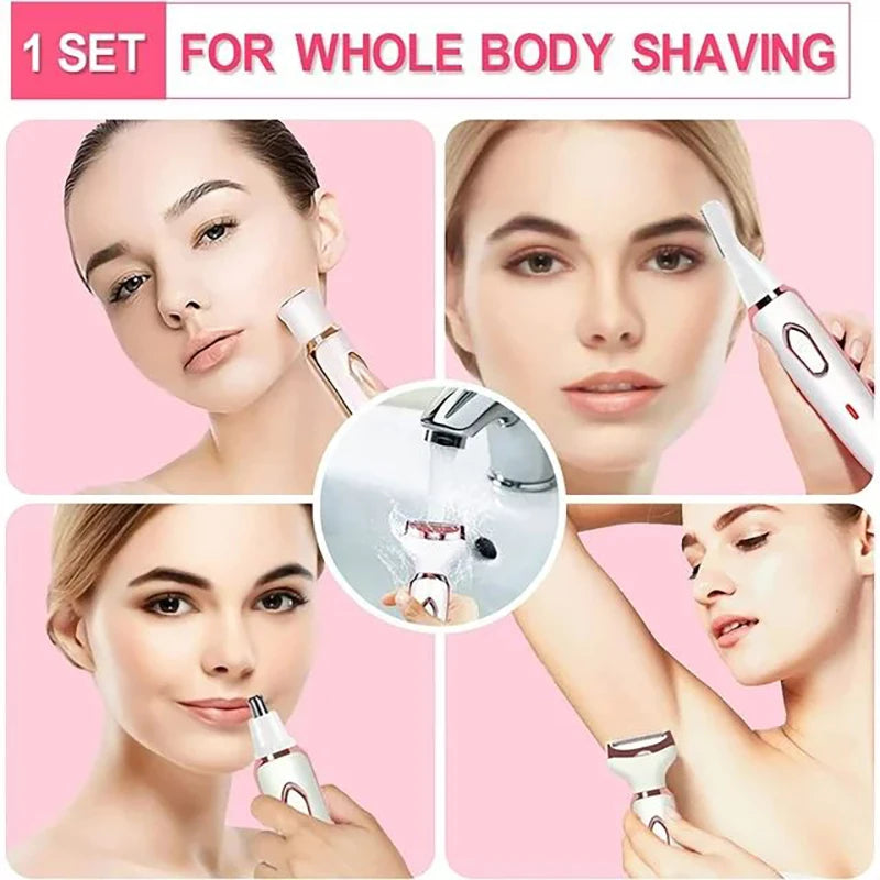 Electric Hair Removal Device Four in One